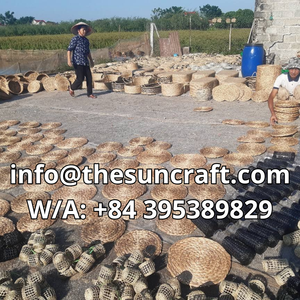 Sustainable Seagrass Tray Handwoven Storage <b>Basket</b> For Upscale Hotel Guest Amenities And <b>Bathroom</b> Essentials - Product Image 6