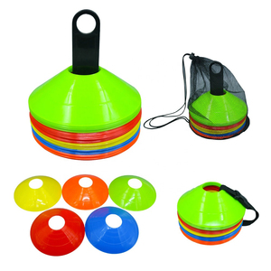 Colorful <b>Plastic</b> Training Cones Handle Stackable Eco-Friendly Foldable Water-Resistant Durable 30-Piece Set for Sports Practice - Product Image 6