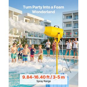 16.40 ft Spray Distance Foam Cannon Party Machine 74QT Water Tank Stable Vertical 9.84 ft <b>Pool</b> Tools & <b>Accessories</b> - Product Image 2