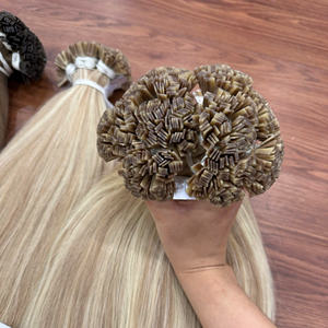 Extensiones de Cabello Vietnamita Virgen de Primera Calidad con Punta Plana # Cabello Rubio Dimensional 60/18h 100% Natural, Se Puede Decolorar y Teñir - Product Image 1