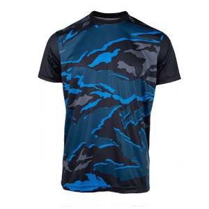 Prix d'usine, impression personnalisée, maillot de volley-ball d'entraînement bleu pour hommes, 100% polyester, vêtements de sport à séchage rapide, vente en gros - Product Image 1