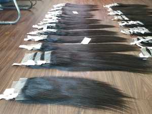 Pelucas Frontales de Cabello Remy de Lujo de 28 Pulgadas, las Más Vendidas de Fábrica en Vietnam, Extensiones de Cabello Humano con Textura Rizada/Ondulada, Todos los Colores, las Mejores - Product Image 5