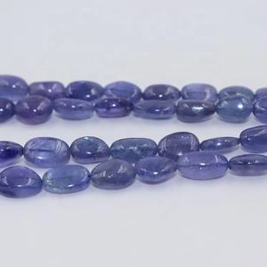 AAA tanzanita 10-15mm 22 pulgadas cuentas de piedras preciosas caídas suaves al por mayor cuentas lisas - Product Image 1