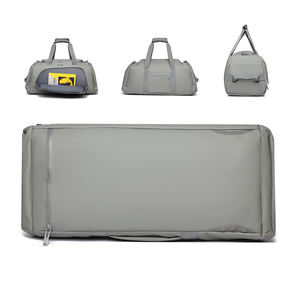 กระเป๋าเดินทางกีฬาสีเทาแบบกันน้ำสำหรับออกกำลังกายและท่องเที่ยว - Product Image 2
