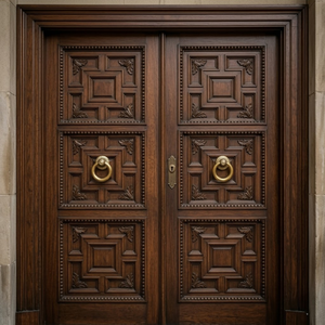 Luxury Corona Annulus Brass Door Ring Knocker | Classic Circular Antique Finish Main Door Handle for Elegant Entrance <b>Hardware</b> - Product Image 4