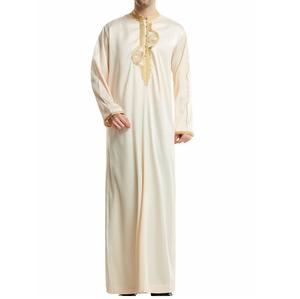 Jubbah Thobe Traditionnel Personnalisé avec Logo 2026 – Élégant, Respirant, Brodé, Longueur Cheville, Manches Longues pour Hommes Musulmans - Product Image 5