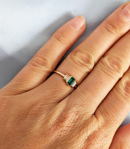 Gold Diamond Emerald Cut Engagement <b>Ring</b> IGI Certified Luxury Design for Women Wedding Jewelry Gift Classic Stylish Look - Product Image 4