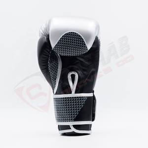 Gants de combat MMA Muay-Thai blanc-gris respirants en cuir de haute qualité, design personnalisé, 100% haute qualité - Product Image 6