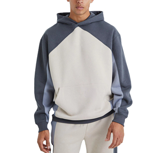 Chándal con Capucha para Hombre, Diseño Color Block, Manga Larga, Ropa Casual, 100% Algodón, Grueso, Transpirable, Ecológico, Corte Regular, Invierno - Product Image 5