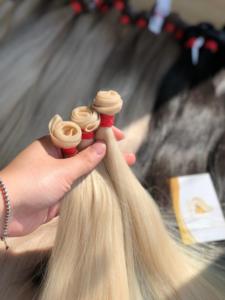 Pour 100% réel vierge vietnamien Remy Extensions de cheveux Ombre couleur claire cuticule aligné Premium bande cheveux blanchis - Product Image 3