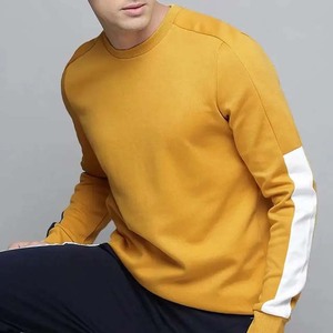 เสื้อสเวตเชิ้ตคอกลมทรงโอเวอร์ไซส์สำหรับผู้ชาย สีพื้น ผ้าถัก สวมใส่สบาย ผลิตจากผ้าฝ้ายฟลีซ 100% สามารถปรับแต่งได้ - Product Image 6