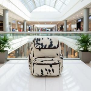 Sac à dos en cuir véritable de qualité supérieure avec fermeture éclair, pour voyage, ordinateur portable, école, grande capacité 20-35L, multifonction, unisexe HNBP-0037 - Product Image 2