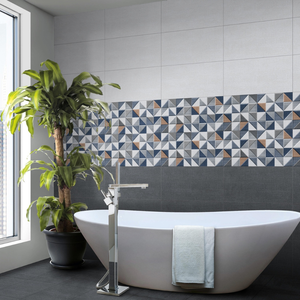 Carrelage en céramique blanc brillant minimaliste moderne 300x600 pour la réception des bureaux d'entreprise et le revêtement des infrastructures commerciales - Product Image 3