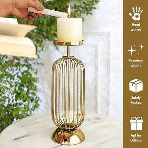 Porte-bougie en métal élégant de haute qualité pour Noël, Pâques, la Saint-Valentin, les mariages, les fêtes, les anniversaires, l'intérieur de la maison à bon prix - Product Image 5