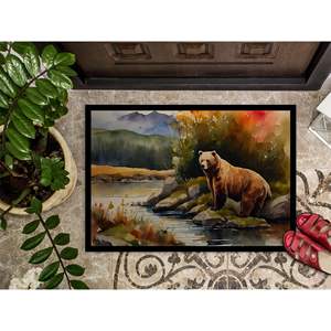 Kodiak Bear Paillasson Tapis d'entrée intérieur/extérieur lavable et antidérapant 24H X 36W Tapis de porte d'entrée - Product Image 3