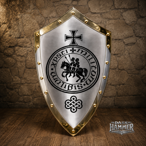 Escudo de Acero Estilo Medieval Hecho a Mano, Escudo de Acero de Estilo Histórico, Acero de Primera Calidad Hecho a Mano - Product Image 2