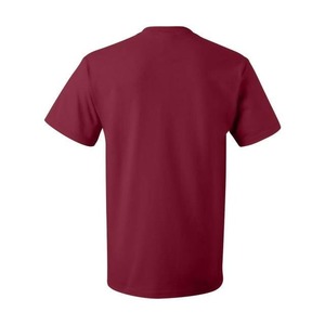 Men's Solid Color Cotton <b>T</b>-<b>Shirt</b> Short Sleeve O-Neck Regular Fit Casual Canvas Knitted Pattern Front Eco-Friendly Breathable - Product Image 5