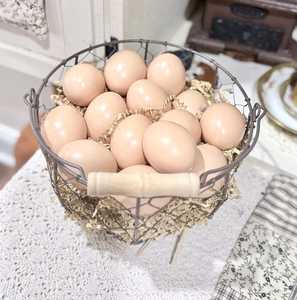 Decorative Wire Egg <b>Basket</b>, Stylish Kitchen Organizer for Counter <b>Display</b> - Product Image 2