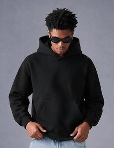 Vintage Boxy Zip Up <b>Hoodie</b> <b>Men</b> Heavyweight Terry Sweatshirt <b>Sherpa</b> Lined Oversized Streetwear Custom Logo - Product Image 3
