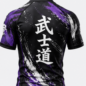 Rashguard unisexe à manches courtes personnalisé OEM, impression par sublimation, séchage rapide, protection UV UPF50+, tissu antibactérien et écologique - Product Image 4