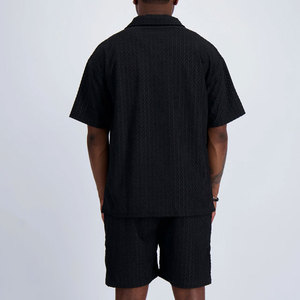 เสื้อเชิ้ตผู้ชาย LEDBURY INTERNATIONAL รุ่นซัมเมอร์ 2026 ทรงโอเวอร์ไซส์ ผ้าเทอร์รี่ โพลีเอสเตอร์/คอตตอน แห้งเร็ว สีพื้น  รับสั่งทำสีและโลโก้ - Product Image 2