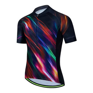 Maillot de cyclisme professionnel à manches courtes respirant pour adultes - Entraînement d'équipe 100% polyester - Product Image 1