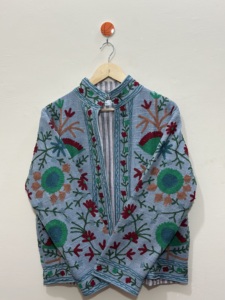 Maaunique Hand Embroidered Floral Cotton Breathable Eco-Friendly Unisex O-Neck Full Sleeve Plus Size Casual Autumn/Winter <b>Coat</b> - Product Image 3