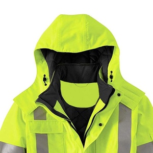 Customized Reflective Hi Visibility Breathable Safety <b>Jacket</b> Workers High Quality Zipper Tool Pockets Water Safety <b>jacket</b> - Product Image 2