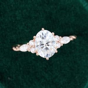 Anillo de Compromiso y Matrimonio de Diamante Moissanita Personalizado, Plata 925, Disponible a Precio de Fábrica - Product Image 3