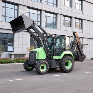 Chargeuse-pelleteuse électrique XC8 C2570EV 4x4 à deux extrémités, excavatrice sur roues à double moteur, machine de terrassement hydraulique, garantie 1 an sur la pompe et la boîte de vitesses - Product Image 2