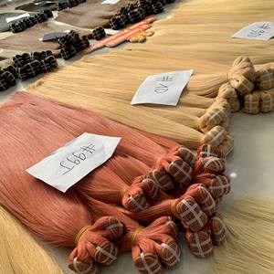 Extensiones de cabello humano Remy liso Natural de grado 12A 99J Color caliente Full-to-End Vietnam Cierres de cabello crudo 1B Tipo de extensión - Product Image 4