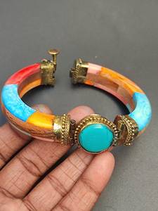 ทำด้วยมือออกแบบได้ตามต้องการกระดูกทองเหลืองพร้อมกำไลหลากสีสำหรับจากต่างประเทศทั่วโลกอินเดีย - Product Image 3