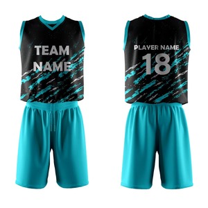 Customizable Team Name Printed Men's Unisex Plus Size Summer Basketball Shorts Jersey Uniform Set 100% Polyester Quick Dry - Product Image 1