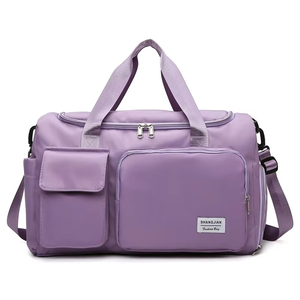 Sac de sport léger grande capacité en PU pour hommes et femmes, sac de voyage avec compartiment à chaussures pour usage extérieur - Product Image 6