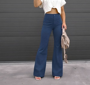 Women High Waist Zipper Long <b>Pants</b> Straight Wide Solid Color Corduroy High-Waisted Casual <b>Pants</b> Flared <b>Pants</b> Trousers <b>Pants</b> - Product Image 5