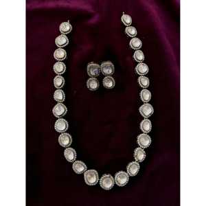 Conjunto de collar moissanita plata 92,5 - Product Image 1
