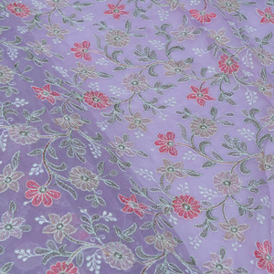 Tissu brodé malté, tissu à sequins, tissu brodé pour robes, tissus textiles, tissu en coton personnalisé, fourniture pour l'exportation de la mode - Product Image 3