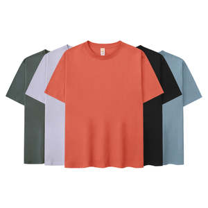 T-shirt d'été unisexe surdimensionné à épaules tombantes, 100 % coton, 230 g/m², avec impression en relief personnalisée, pour hommes – Vente en gros, haute qualité - Product Image 1