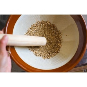 Ceramic Mortar Bowl & Useful Wooden Pestle <b>Set</b> for Making Paste, Sauces, Dressings Motoshige Pottery Mortar & Pestle <b>Set</b> - Product Image 4