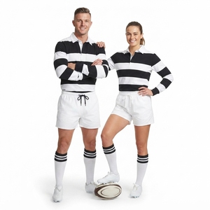 Maillot de rugby vintage personnalisé pour homme, respirant, à rayures, manches longues, maillot de sport de haute qualité, polo - Product Image 4