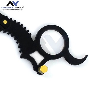 Rasoir professionnel en acier inoxydable à lame pivotante pour hommes, design anneau de doigt, pour toilettage de précision de la barbe, lame droite simple - Product Image 1