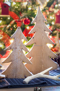 High Quality Eco-friendly Versatile Mango <b>Christmas</b> <b>Tree</b> Polished Flower Style Modern <b>Table</b> Cabinet Home Decor Holiday Festive - Product Image 4