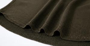 Men's Olive <b>Green</b> Striped Knitted Sleeveless <b>Tank</b> <b>Top</b> O-Neck Solid Casual Breathable Polyester Muscle Fit - Product Image 3