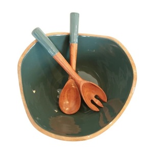 Bol de service en bois, vaisselle, ustensiles de cuisine, décoration intérieure, bol polyvalent en bois, bol en bois durable, artisanal - Product Image 4