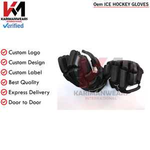 Gants de hockey sur glace personnalisés, gants de protection pour le hockey sur glace pour l'entraînement et les matchs, équipement antidérapant, fournisseur OEM - Product Image 2