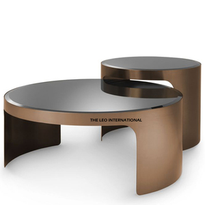 Mesas Metálicas Industriales para Cafeterías, Pedidos al por Mayor, Mesas de Café Duraderas de Primera Calidad con Tapas Redondas o Personalizadas - Product Image 3