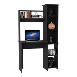 Logan cinque Cubbies scrivania del Computer con finitura Wengue nero - Product Image 3