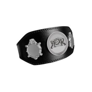 Cinturón de Campeonato de Lucha Libre Plateado con Diseño de Luchadores, Cinturón de Título Personalizable, Edición Premium de Colección - Product Image 6