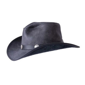 Chapeau haut de forme en cuir de qualité supérieure - Style intemporel, confort tout au long de la journée, robustesse et durabilité pour les sports et les aventures en plein air, design respirant unisexe - Product Image 6