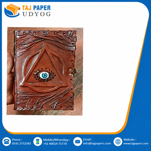 สมุดบันทึกหนังแท้ทำมือสุดหรู พร้อมปกงานฝีมือแบบดั้งเดิม สำหรับนักเขียน นักเดินทาง นักสะสม และผู้ซื้อของขวัญระดับพรีเมียม - Product Image 6